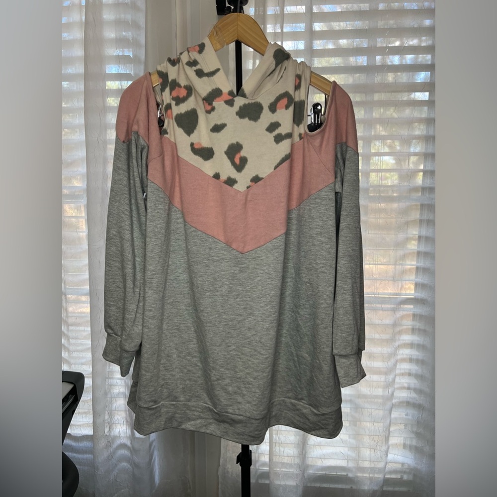 Off the shoulder hoodie